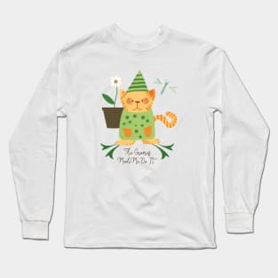 Cat Gnome Long Sleeve T-Shirt